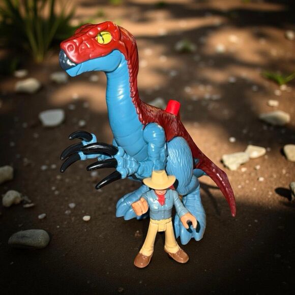 Imaginext Jurassic World Dinosaur Lab Truck Owen Grady Dr. Grant Figures - Picture 3 of 10